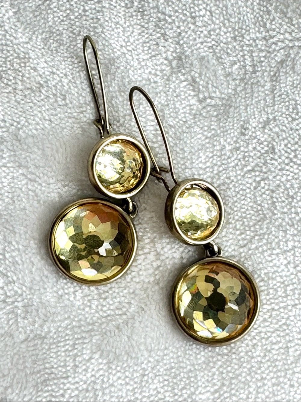 Kenneth Cole Gold-Tone Yellow Crystal Drop Earrings